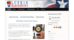 Desktop Screenshot of electricityforlufkin.com