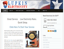 Tablet Screenshot of electricityforlufkin.com